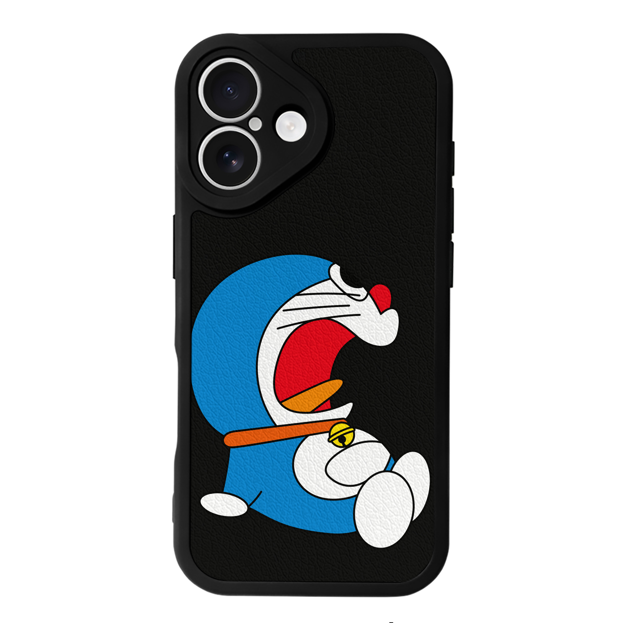 （画像用） ドラえもん Doraemon 【iPhone 16シリーズ対応】シリコンスマホケース（レザー調） 材質：シリコン